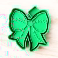 Soccer Bow Freshie Silicone Mold 