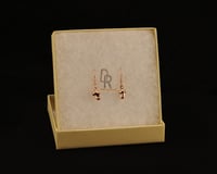 Image 1 of Copper Button Mushroom Earrings