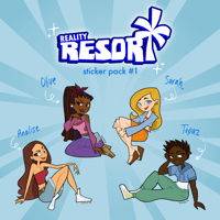 Image 2 of (PRE-ORDER) 🌴REALITY RESORT🌴- Character Sticker Pack #1