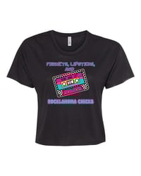 Fishnets, Lipstick, & Rocklahoma Chicks Crop Top 2025
