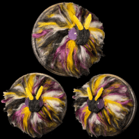 Image 1 of OOAK Non-Binary Pride Moth Wall Mount • Pride 2025