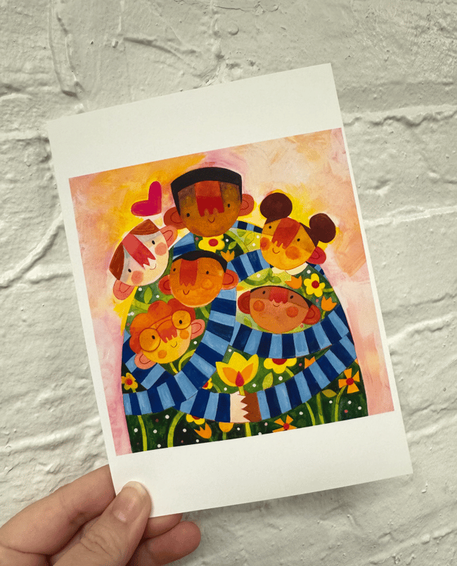 Family is Love  5x7 or 8x10 archival print