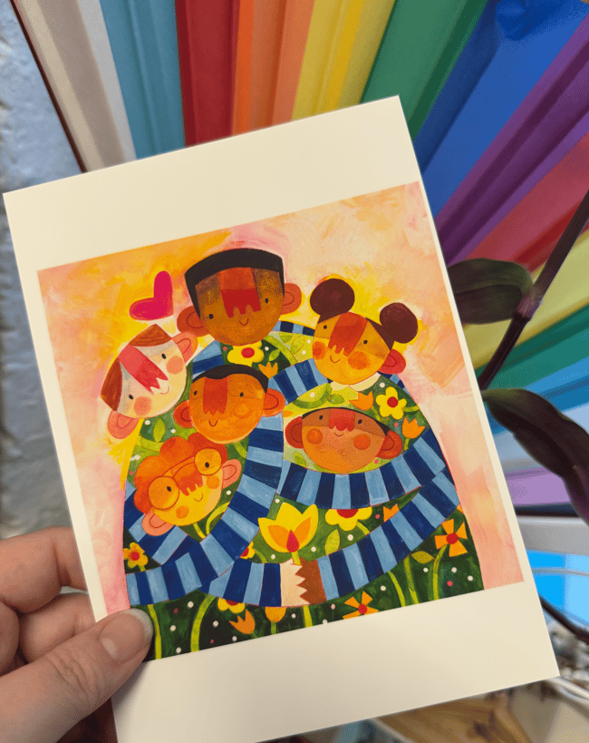 Family is Love  5x7 or 8x10 archival print