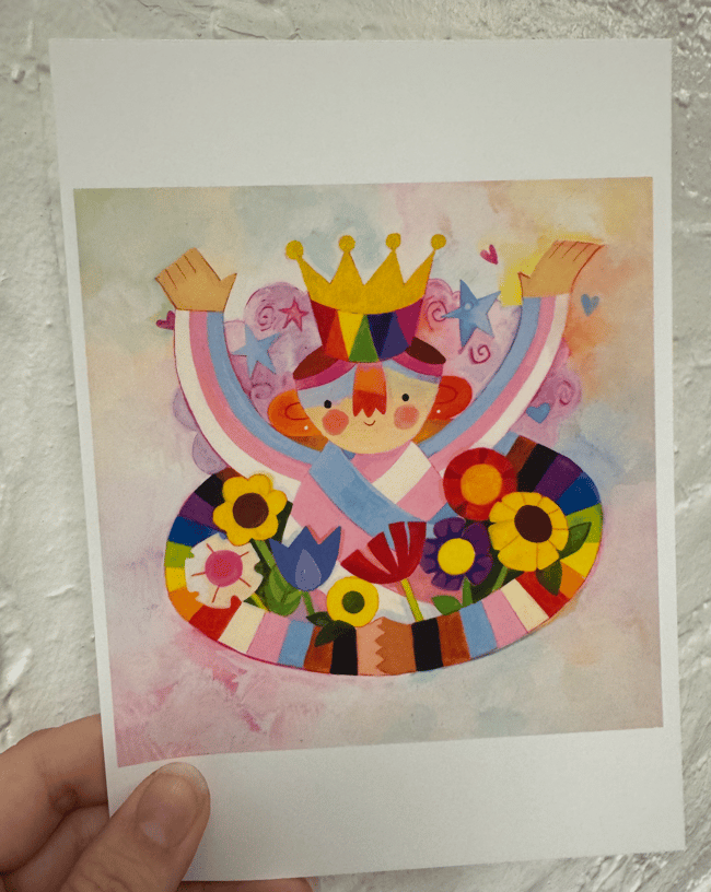 "Hooray for Self Love!" 5x7 and 8x10 archival prints