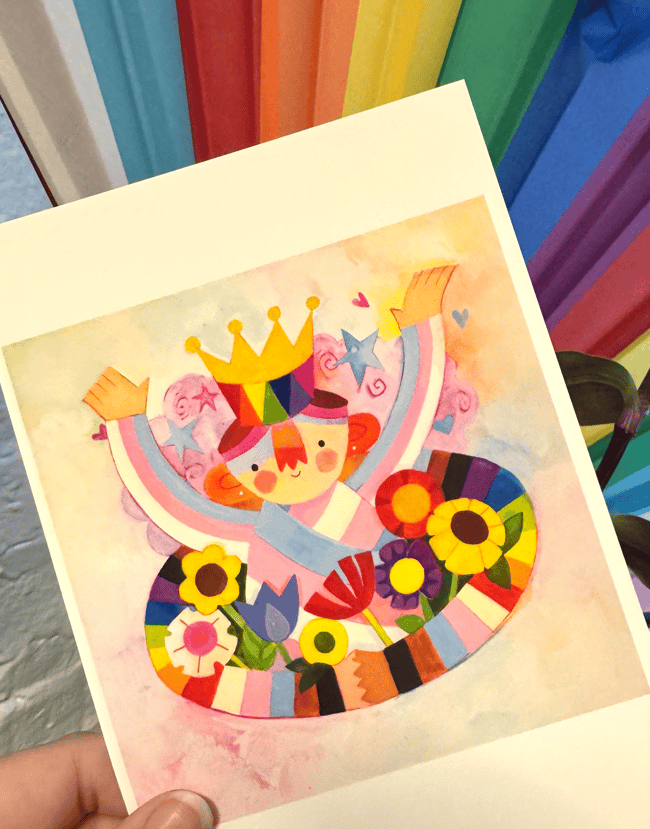 "Hooray for Self Love!" 5x7 and 8x10 archival prints