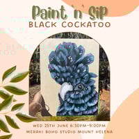 Black Cockatoo Paint 'n' Sip
