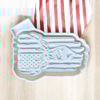 Deer Flag Freshie Mold