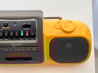 Image 2 of Sony CFS-904 Yellow Sports Cassette Tape Boombox
