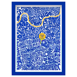 Image of Plough Lane - The Dons - South West London Typographic Map
