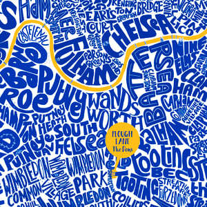 Image of Plough Lane - The Dons - South West London Typographic Map