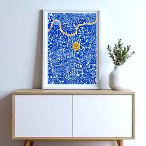 Image of Plough Lane - The Dons - South West London Typographic Map