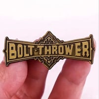 Image 1 of Bolt Thrower Solid Metal Enamel Pin
