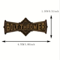 Image 2 of Bolt Thrower Solid Metal Enamel Pin