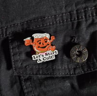 Image 4 of Let's Start A Cult Kool Aid Man Enamel Pin