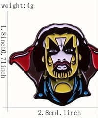Image 2 of King Diamond Enamel Pin