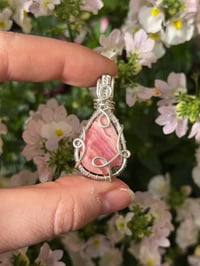 Rhodochrosite in Sterling Silver