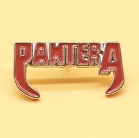 Image 1 of Red Pantera Enamel Pin
