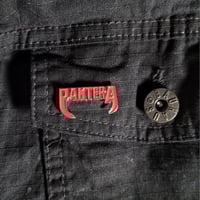 Image 4 of Red Pantera Enamel Pin