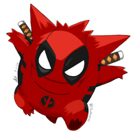 Image 2 of Gengar x Deadpool
