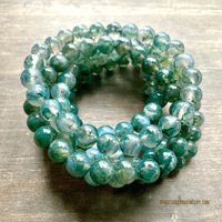 Image 1 of Tree Agate Bracelet, Gemstone Bracelet, For Grounding & Inner Peace