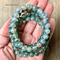 Image 5 of Tree Agate Bracelet, Gemstone Bracelet, For Grounding & Inner Peace