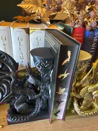 Image 3 of Duel chrome shift dragon book ends