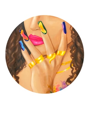 Image of Lil Mamacita (Round Accent Table)