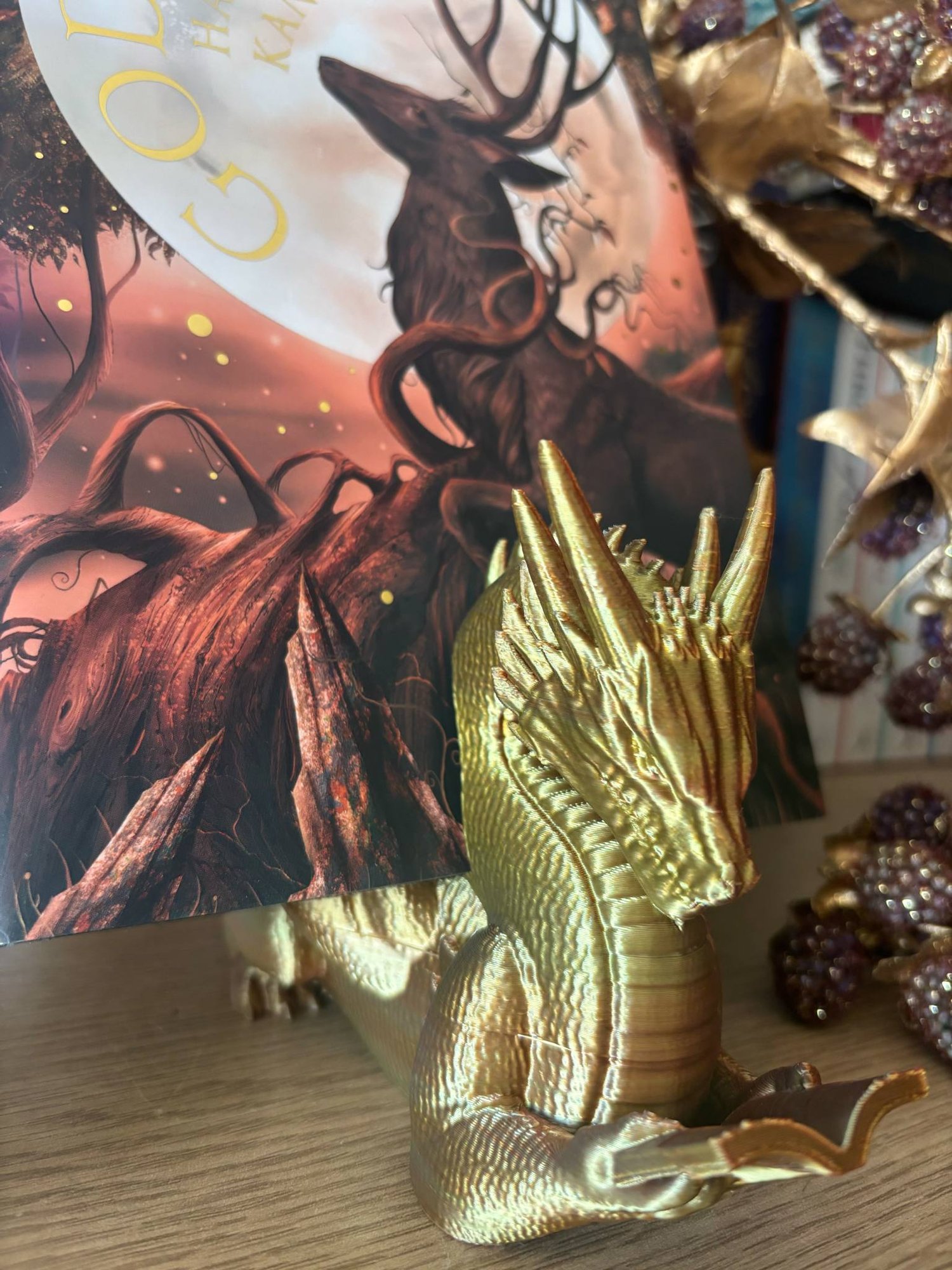 Image of Dragon with book holder 