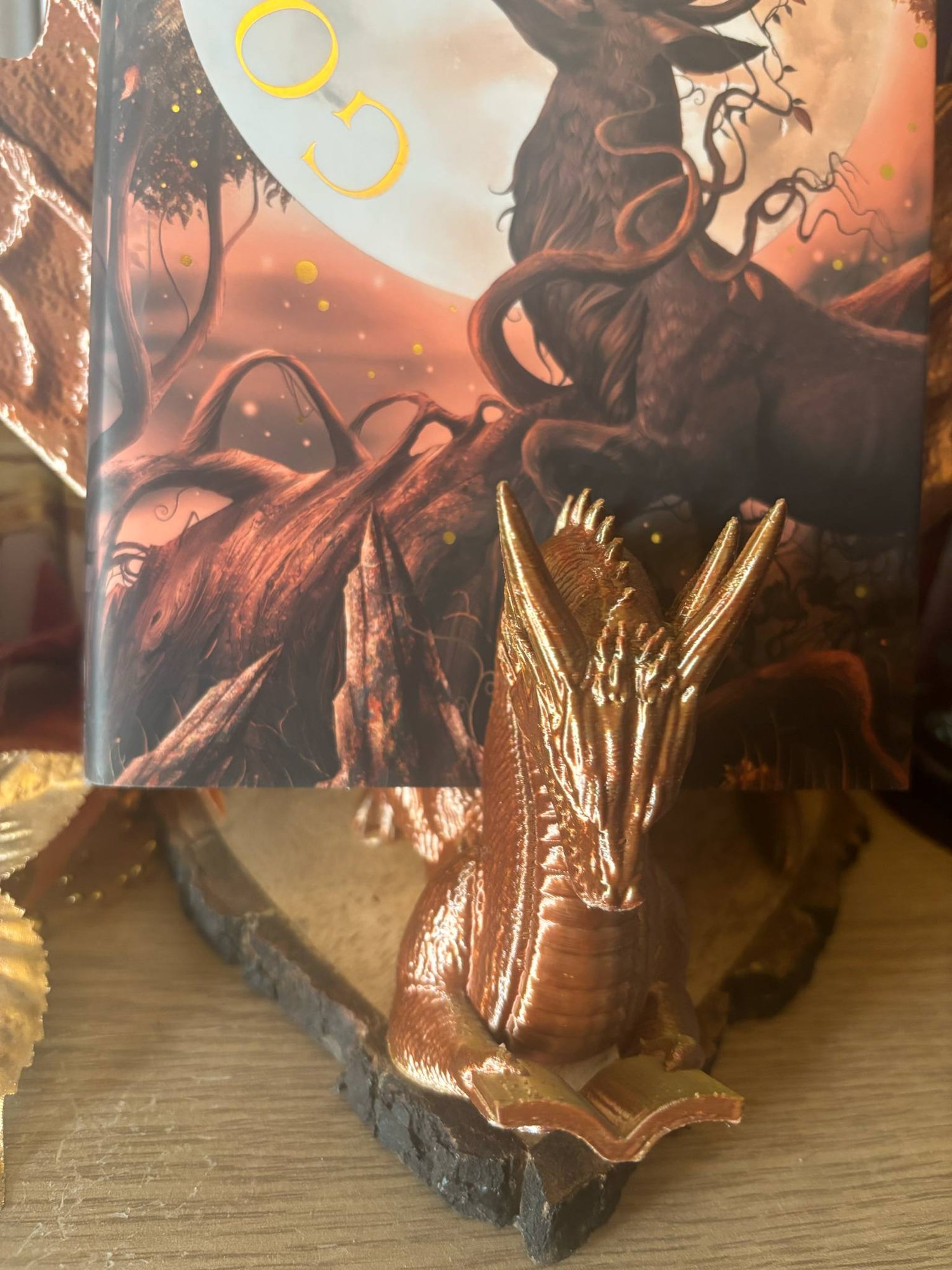 Image of Dragon with book holder 