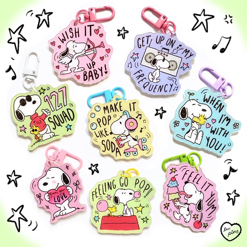 PREORDER: NCT X SNOOPY Acrylic Keychains 