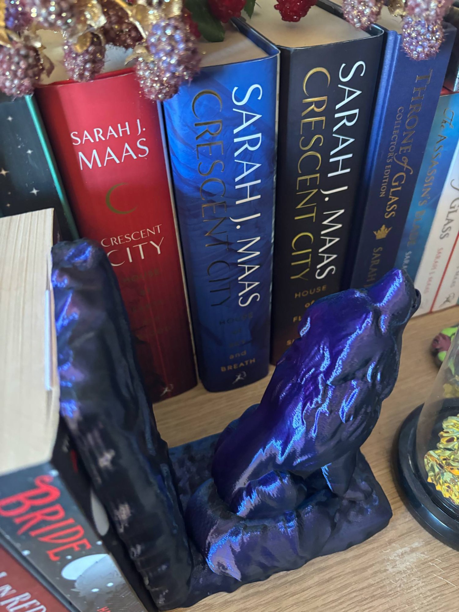 Image of Howling wolf bookends 