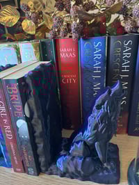 Image 5 of Howling wolf bookends 