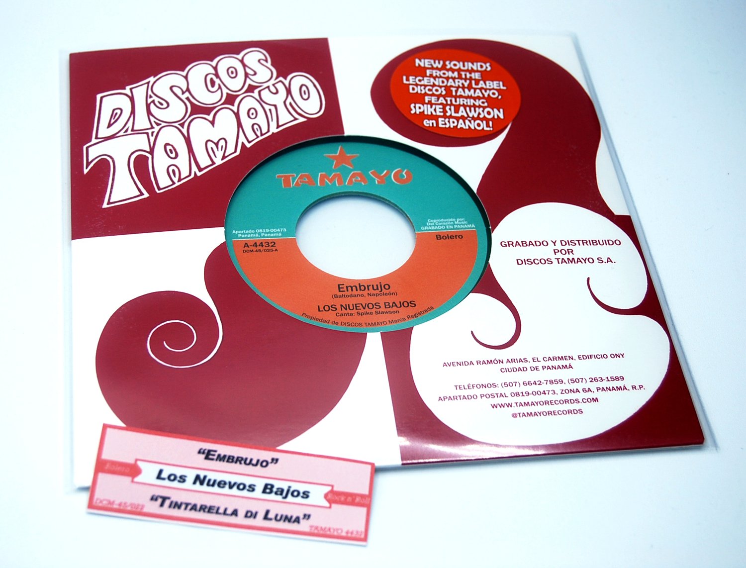 Image of Los Nuevos Bajos - (45rpm) - "Embrujo" / "Tintarella di Luna" (Co-Release with Discos Tamayo)!