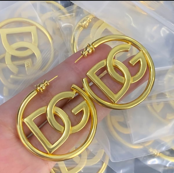 Image of DOLCE&GABBANA HOOP EARRINGS 