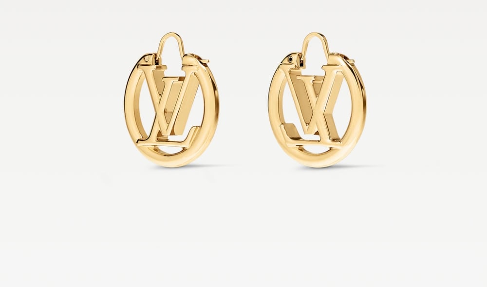 Image of MINI LV HOOP EARRINGS