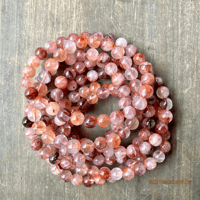 Image 3 of Fire Quartz Bracelet, Hematoid Quartz Crystal, Sacral Chakra Stone, For Emotional Balance