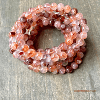Image 1 of Fire Quartz Bracelet, Hematoid Quartz Crystal, Sacral Chakra Stone, For Emotional Balance