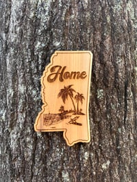Image 5 of Home Mississippi Beach wood sign decor