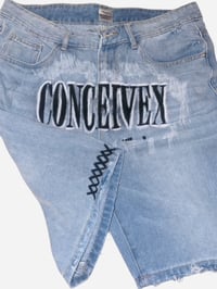 Image 1 of ConceiveX Distressed Denim Shirt