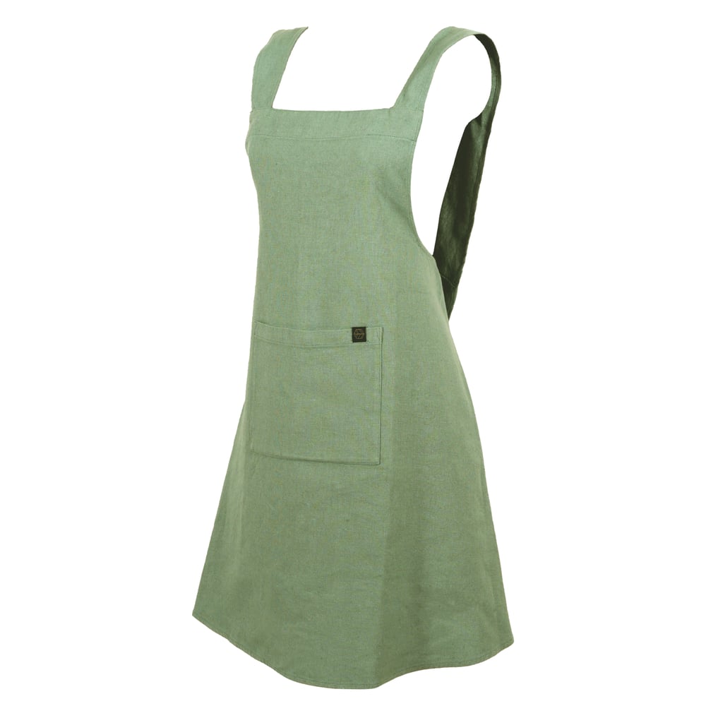 Image of Tablier Japonais en Lin & Coton 