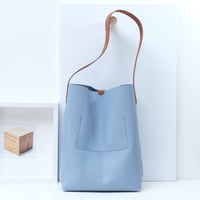 Image 3 of Tube Tote in pebbled sky