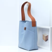 Image 4 of Tube Tote in pebbled sky