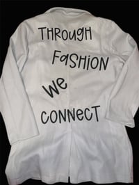 Image 1 of "Through Fashion We Connect" Peacoat