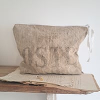 Image 1 of Handmade Bits & Bobs Faded French Postal Bag III