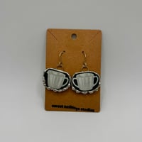 Cream and Sugar Vignette Dangles (#1062)