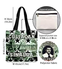 Image 4 of Jesús Malverde tote bag - Culiacán Edition45x45m