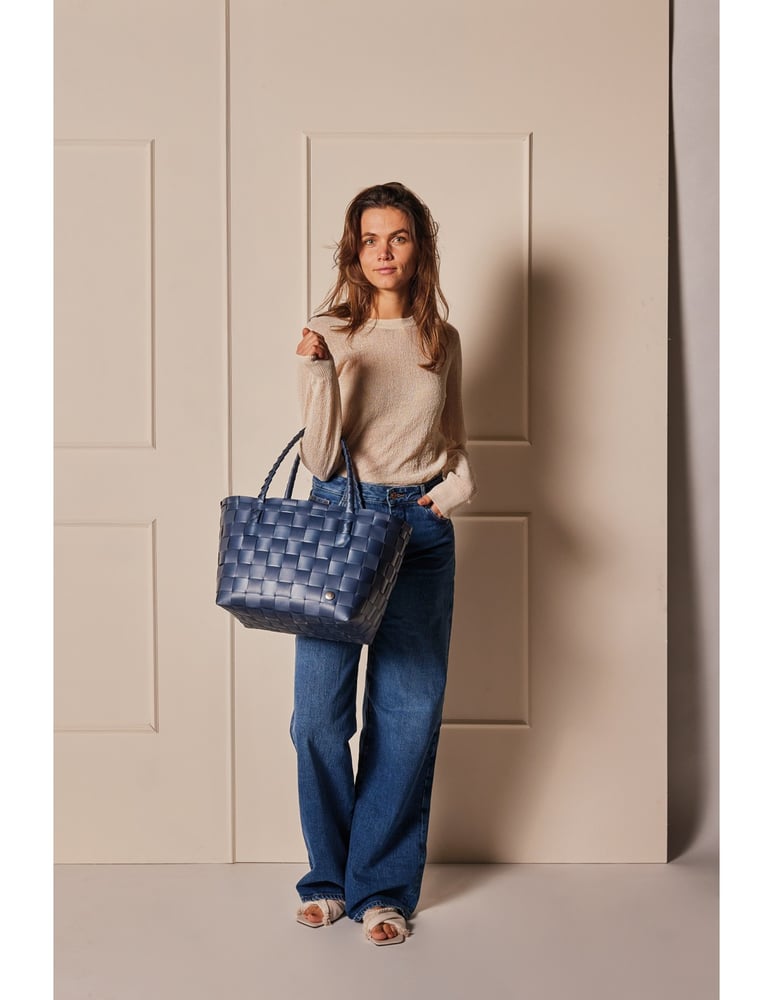 Image of Cabas Paris Bag Bleu Clair ou Bleu Nuit