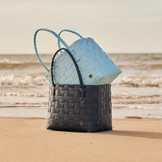 Image of Cabas Paris Bag Bleu Clair ou Bleu Nuit