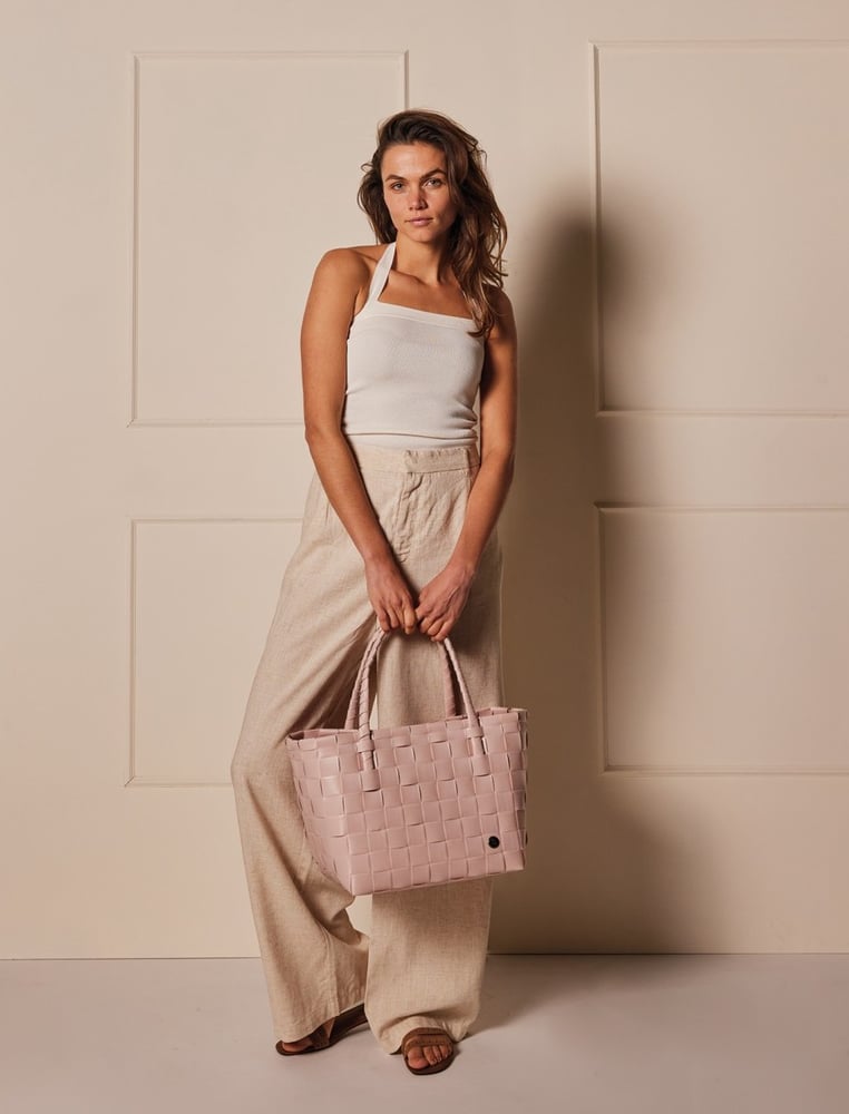 Image of Cabas Paris Bag Vieux Rose ou Rose Pâle ou  Pale Grey