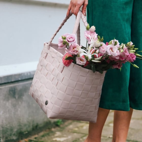Image of Cabas Paris Bag  Figue ou Rose Pâle ou  Pale Grey